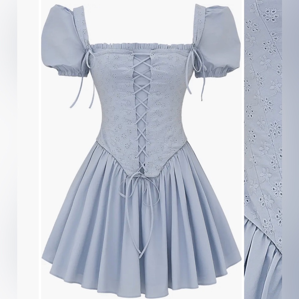 House of CB Broderie Anglaise Corset Bodice Mini dress
Size Medium - Picture 11 of 12